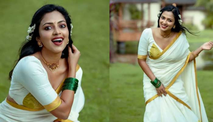 Amala Paul Hot Pics: ఓనమ్ స్పెషల్.. ఏంజెల్‌లా మెరిసిపోతున్న అమలా పాల్!