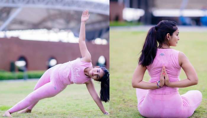 Ananya Nagalla Yoga: యోగా చేస్తూ.. వయ్యరాలు ఒలకబోసిన అనన్య నాగళ్ల!