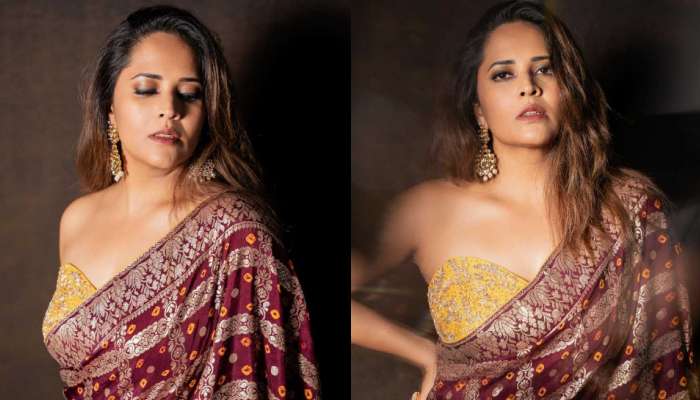 Anchor Anasuya: జారు పైటలో అనసూయ అందాలు అదరహో.. లేటెస్ట్ పిక్స్ చూస్తే మైండ్ బ్లాంకే..  