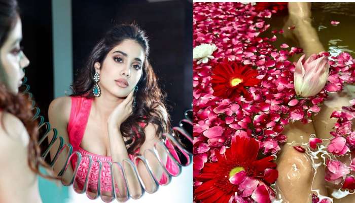 Janhvi Kapoor Hot Pics: స్విమింగ్ పూల్‌లో జాన్వీ కపూర్.. తడిసిన అందాలతో కాక రేపుతోందిగా!