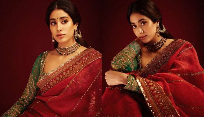 Janhvi Kapoor: సాంప్రదాయ చీరకట్టులో మహాలక్ష్మిలా మెరిసిపోతున్న దేవర భామ జాన్వీ కపూర్.. 