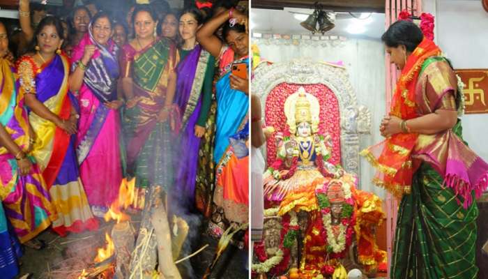 Bhogi: భాగ్యలక్ష్మి ఆలయంలో ఎమ్మెల్సీ కవిత ప్రత్యేక పూజలు