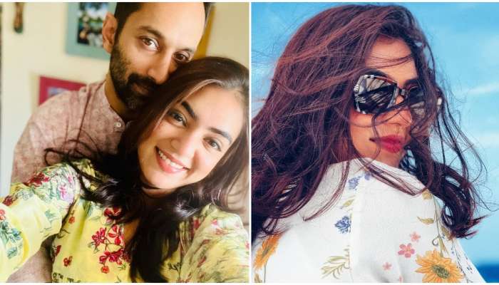 Actress Nazriya Nazim poses with husband Fahadh Faasil on the Eve of  Ramadan 2022 | Nazriya Nazim Pics: పండగ పూట.. భర్త కౌగిలిలో నజ్రియా నజీమ్!  News in Telugu