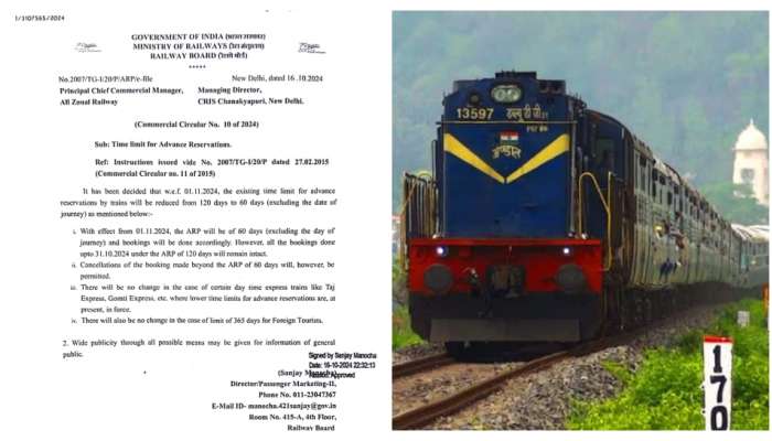 Indian Railways: ఐఆర్‌సీటీసీలో కీలక మార్పు.. అడ్వాన్స్‌ బుకింగ్‌ గడువు 60 రోజులకు తగ్గింపు..!