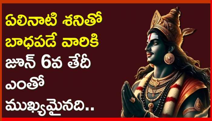 Shani Jayanti 2024: ఏలినాటి శనితో బాధపడే వారికి జూన్ 6వ తేదీ ఎంతో ముఖ్యమైనది.. ఎందుకంటే?