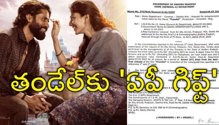 Thandel Movie: తండేల్ సినిమాకు ఆంధ్రప్రదేశ్‌ కానుక.. టికెట్ల ధరల పెంపునకు గ్రీన్ సిగ్నల్