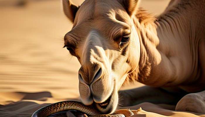 Camels Live Snake Medicine: ఒంటెలకు ఆ రోగం వస్తే బతికిన పాముల్ని తిన్పిస్తారా