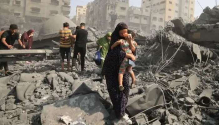  Israel Hamas war: గుండెను పిండేసే చిత్రాలు.. గాజా నరమేధం..56వేల మంది బలి..!!