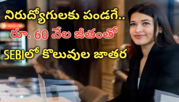 Jobs 2025: నిరుద్యోగులకు పండగే.. రూ. 60 వేల జీతంతో SEBIలో కొలువుల జాతర.. ఎవరైనా అప్లై చేసుకోవచ్చు..!