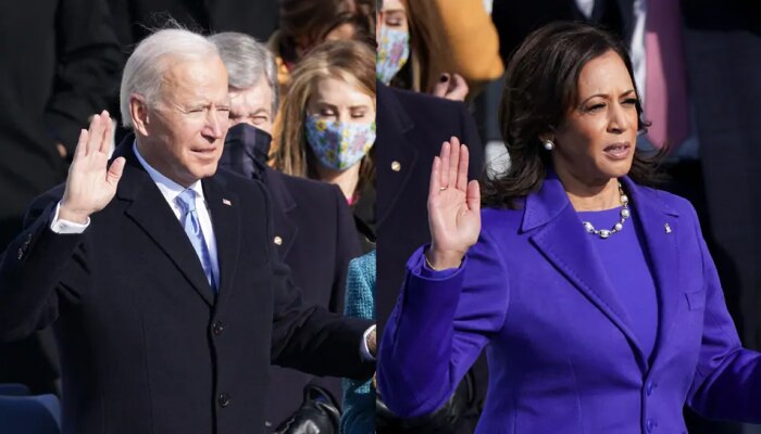 Joe Biden and Kamala Harris Oath Ceremony: జో బిడెన్, కమలా హ్యారిస్ ప్రమాణ స్వీకారోత్సవ దృశ్యాలు