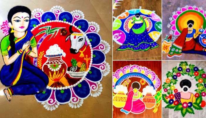 Sankranti rangoli 2025: సంక్రాంతి ముగ్గులు ట్రై చేస్తున్నారా..గోమాత డిజైన్ ముగ్గులు.. ఇవిగో మీకోసం