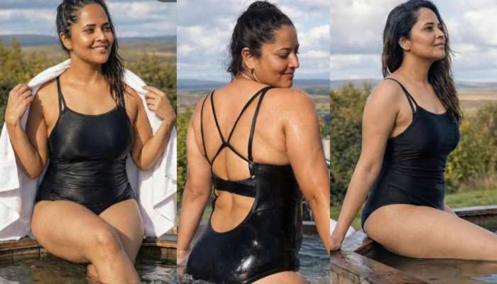 Anasuya: తగ్గెదెలా.. స్విమ్ చేస్తూ బికీనీలో గత్తరరేపుతున్న అనసూయ.. ఫోటోలు వైరల్..
