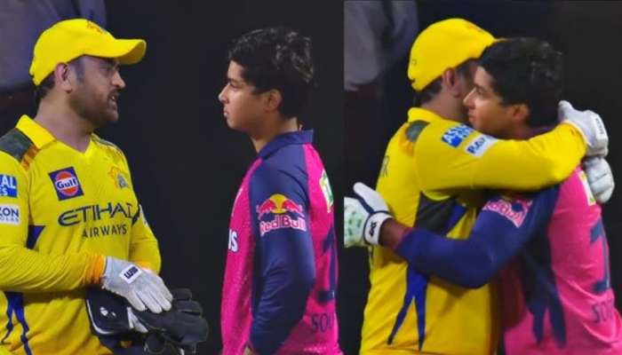 IPL 2025: బ్యాట్‌తోనే కాదు.. మంచి మనసులోనూ నువ్వు తోపే తమ్ముడు.. ధోనీ పాదాలను తాకిన వైభవ్..!!