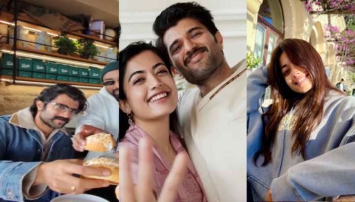 Vijay Rashmika: చీర్స్ చెబుతూ రష్మిక తో క్రీమ్ బన్ తింటున్న విజయ్ దేవరకొండ..!